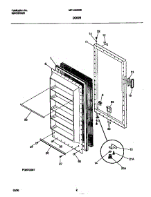 02 - Door parts for Frigidaire Freezer MFU09M2BW2 from AppliancePartsPros.com