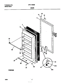 02 - Door parts for Frigidaire Freezer MFU12M2BW3 from AppliancePartsPros.com