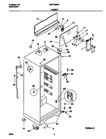 03 - Cabinet parts for Frigidaire Refrigerator MRT16DRGD7 from AppliancePartsPros.com