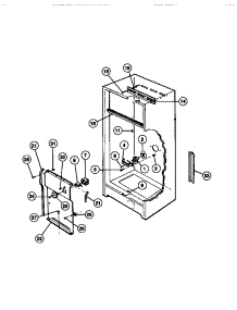 04 - Cabinet parts for Frigidaire Freezer MFU16F3BW2 from AppliancePartsPros.com