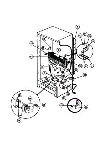 05 - Liner And Unit parts for Frigidaire Freezer MFU16F3BW2 from AppliancePartsPros.com