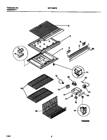 05 - Shelves, Controls, Divider, Mullion parts for Frigidaire Refrigerator MRT18BRBD2 from AppliancePartsPros.com