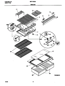 04 - Shelves parts for Frigidaire Refrigerator MRT18CSGZ1 from AppliancePartsPros.com