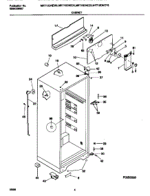 03 - Cabinet parts for Frigidaire Refrigerator MRT18DNEZ5 from AppliancePartsPros.com