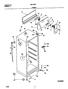 03 - Cabinet parts for Frigidaire Refrigerator MRT18BRCW1 from AppliancePartsPros.com
