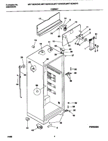 03 - Cabinet parts for Frigidaire Refrigerator MRT18DNGZ0 from AppliancePartsPros.com