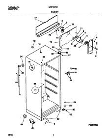 03 - Cabinet parts for Frigidaire Refrigerator MRT18FNCD1 from AppliancePartsPros.com
