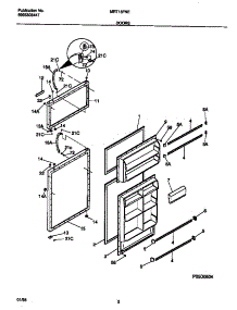 02 - Doors parts for Frigidaire Refrigerator MRT18FNED3 from AppliancePartsPros.com
