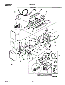 06 - Ice Maker parts for Frigidaire Refrigerator MRT18FNCD1 from AppliancePartsPros.com