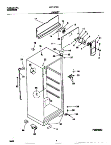 03 - Cabinet parts for Frigidaire Refrigerator MRT18FNCD2 from AppliancePartsPros.com