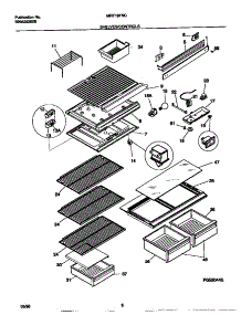 04 - Shelves / Controls parts for Frigidaire Refrigerator MRT18FNCD2 from AppliancePartsPros.com