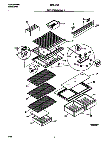 04 - Shelves / Controls parts for Frigidaire Refrigerator MRT18FNEW3 from AppliancePartsPros.com