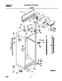 03 - Cabinet parts for Frigidaire Refrigerator MRT18GRGD0 from AppliancePartsPros.com