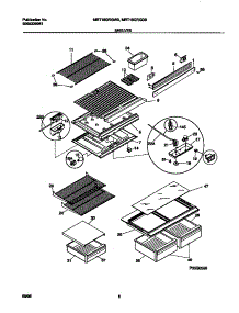 04 - Shelves parts for Frigidaire Refrigerator MRT18GRGD0 from AppliancePartsPros.com