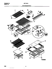 04 - Shelves / Controls parts for Frigidaire Refrigerator MRT18GRED1 from AppliancePartsPros.com