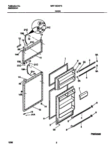 02 - Door parts for Frigidaire Refrigerator MRT15CNEW3 from AppliancePartsPros.com