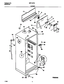 03 - Cabinet parts for Frigidaire Refrigerator MRT15CPEW5 from AppliancePartsPros.com