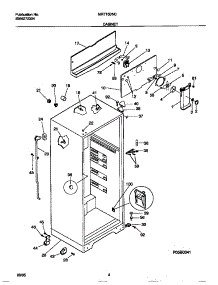 03 - Cabinet parts for Frigidaire Refrigerator MRT15DNCD1 from AppliancePartsPros.com