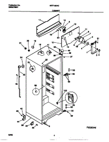 03 - Cabinet parts for Frigidaire Refrigerator MRT15DNCW2 from AppliancePartsPros.com