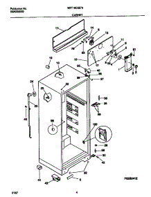 03 - Cabinet parts for Frigidaire Refrigerator MRT16CGEW3 from AppliancePartsPros.com