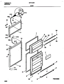 02 - Doors parts for Frigidaire Refrigerator MRT15CSEZN from AppliancePartsPros.com