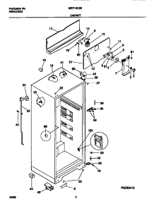 03 - Cabinet parts for Frigidaire Refrigerator MRT15CSEZN from AppliancePartsPros.com