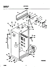 03 - Cabinet parts for Frigidaire Refrigerator MRT16DRGD4 from AppliancePartsPros.com