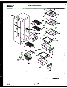 06 - Shelves And Supports parts for Frigidaire Refrigerator MRS24WRAW0 from AppliancePartsPros.com