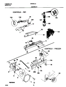 06 - Controls parts for Frigidaire Refrigerator MRS26LGJQ1 from AppliancePartsPros.com