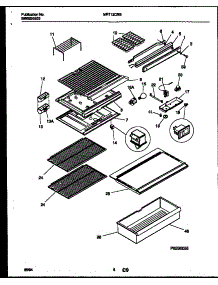 04 - Shelves And Supports parts for Frigidaire Refrigerator MRT13CRBY0 from AppliancePartsPros.com