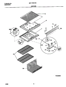 04 - Shelves parts for Frigidaire Refrigerator MRT13BSCW4 from AppliancePartsPros.com