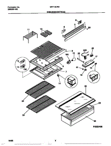 04 - Shelves / Controls parts for Frigidaire Refrigerator MRT13CRBY3 from AppliancePartsPros.com