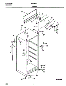 03 - Cabinet parts for Frigidaire Refrigerator MRT13BSCW6 from AppliancePartsPros.com