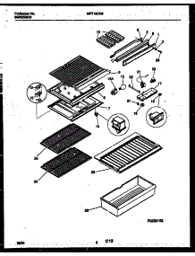 04 - Shelves And Supports parts for Frigidaire Refrigerator MRT15CNBW2 from AppliancePartsPros.com