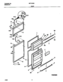 02 - Doors parts for Frigidaire Refrigerator MRT15CNEW4 from AppliancePartsPros.com