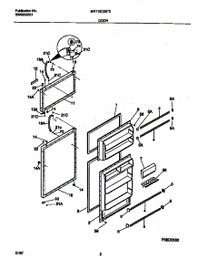 02 - Door parts for Frigidaire Refrigerator MRT15CSEW2 from AppliancePartsPros.com