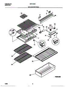 04 - Shelves / Controls parts for Frigidaire Refrigerator MRT15CNED0 from AppliancePartsPros.com