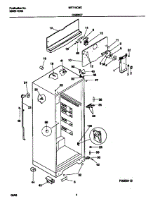 03 - Cabinet parts for Frigidaire Refrigerator MRT15CNEY5 from AppliancePartsPros.com