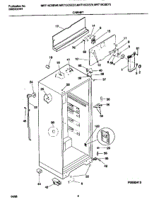 03 - Cabinet parts for Frigidaire Refrigerator MRT15CSEW5 from AppliancePartsPros.com