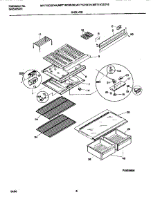 04 - Shelves / Controls parts for Frigidaire Refrigerator MRT15CSEY5 from AppliancePartsPros.com
