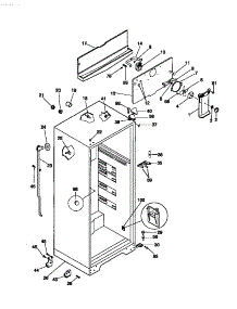 03 - Cabinet parts for Frigidaire Refrigerator MRT15DNCD0 from AppliancePartsPros.com