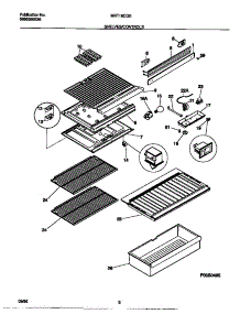 04 - Shelves / Controls parts for Frigidaire Refrigerator MRT16CGED1 from AppliancePartsPros.com