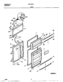 02 - Door parts for Frigidaire Refrigerator MRT16PNEW0 from AppliancePartsPros.com