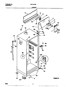 03 - Cabinet parts for Frigidaire Refrigerator MRT16CGEY1 from AppliancePartsPros.com