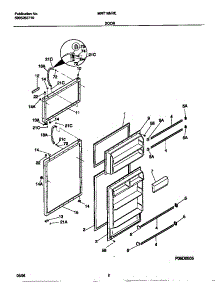 02 - Door parts for Frigidaire Refrigerator MRT16NRED0 from AppliancePartsPros.com