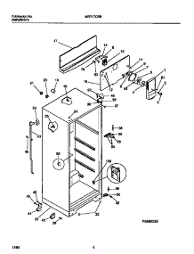 03 - Cabinet W /  Fan Assembly parts for Frigidaire Refrigerator MRT17CRBD2 from AppliancePartsPros.com
