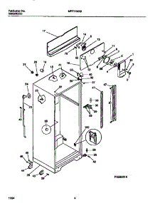 03 - Cabinet W / Fan Assembly parts for Frigidaire Refrigerator MRT17NRBD2 from AppliancePartsPros.com