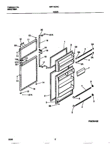 02 - Door parts for Frigidaire Refrigerator MRT15CNCW4 from AppliancePartsPros.com