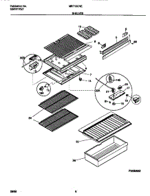 04 - Shelves parts for Frigidaire Refrigerator MRT15CNEW6 from AppliancePartsPros.com