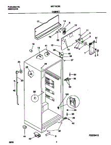 03 - Cabinet parts for Frigidaire Refrigerator MRT15CSEWP from AppliancePartsPros.com